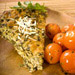 Quiche with cherry tomatoes