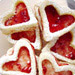 Strawberry-Filled Cookie Hearts