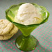 Green ice cream dish