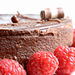Chocolate Cheesecake (with ganache and raspberries)