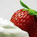 Strawberry with whipped cream
