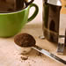 Brewing coffee in a French press