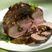 Stuffed Leg of Lamb with Balsamic-Fig-Basil Sauce